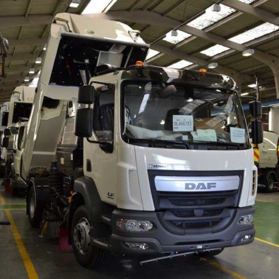 Image of a Johnston VT650 road Sweepers